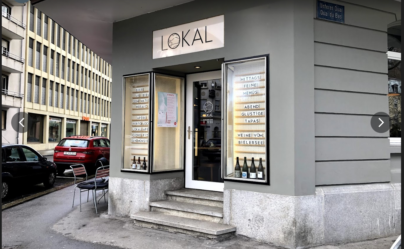 Aussenansicht des Lokals an der Albrecht-Haller-Strasse 2 in Biel